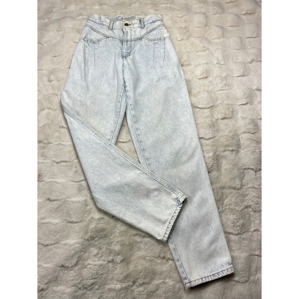 🔥Vintage Guess Made In USA Acid Wash Tapered Leg Mom’s Jeans 26” 80s Rockabilly